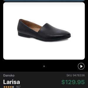 Like new Dansko Larisa size 42, black milled leather